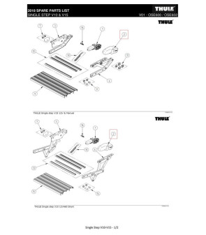 Thule Step V10 Left Brackets And Arms - Short