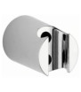 Wall-mounted cylindrical chrome shower support