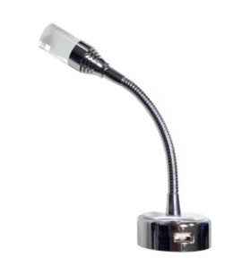 Faretto LED flessibile 12VDC - 1W - USB - 3000K con...