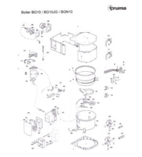 Gas valve gasket boiler series 3 - 7000.358