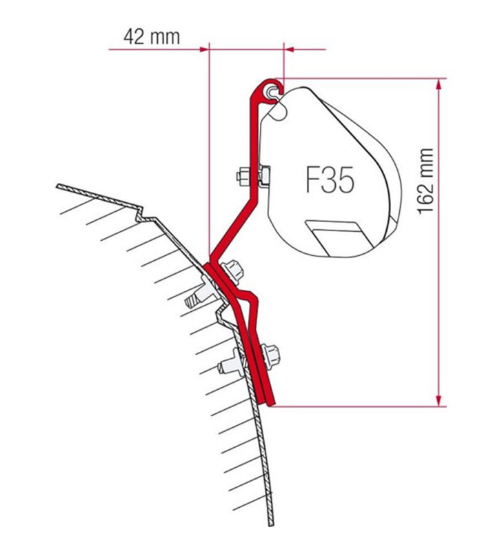 Fiamma Veranda Assembly Kit VW T4 Lift Roof