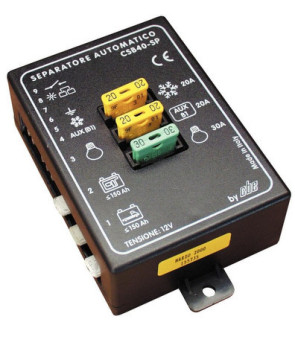 Automatic battery separator CSB 40-SP with power from the 402744 alternator