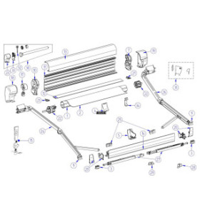 Endkappen 8000 DX / SX Wickelrohr