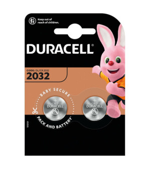 2 PCS DURACELL 2032 LITHIUM BOTTON ELECTRONICS 3V