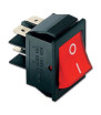 Bipolar light switch 220 V 28x22.5 red led