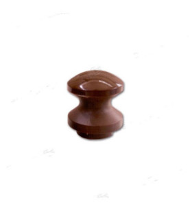 Mini bouton poussoir marron x verrou poussoir