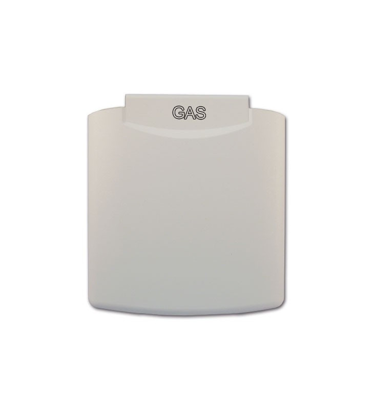 White cover for external gas socket