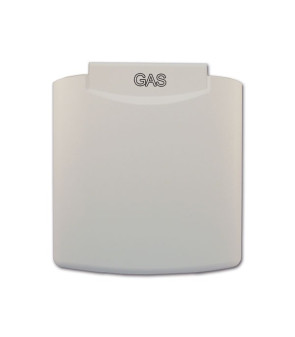 White cover for external gas socket