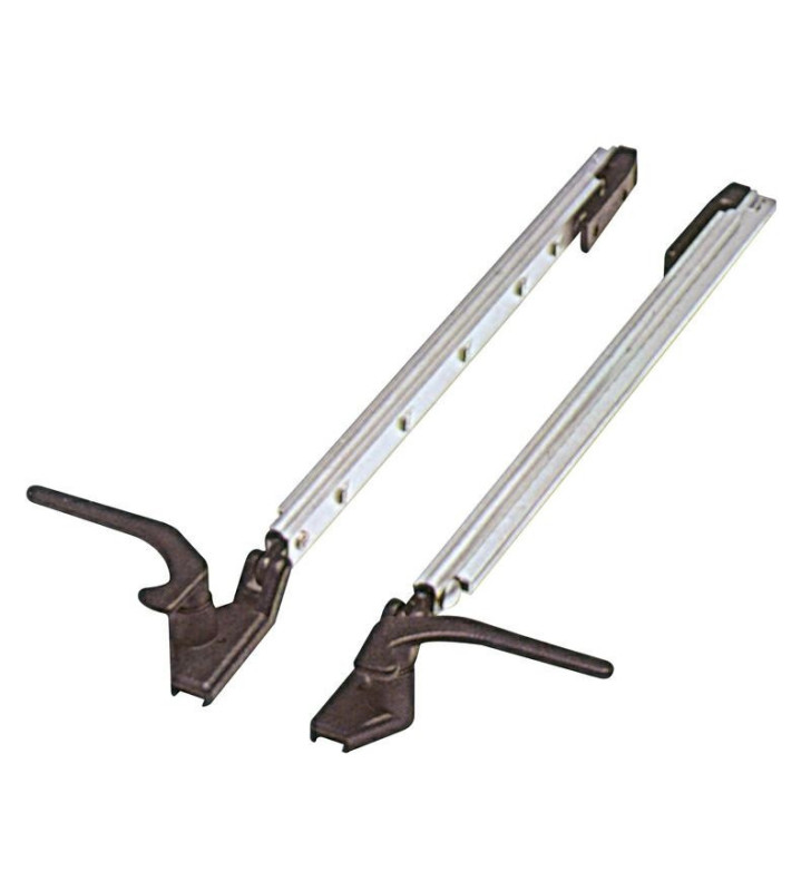 Polyplastic windows H 300-400 mm snap-on arms with sled connection