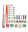 Kit 28 fusib misti 12V 2-30A + pinza + cercafase