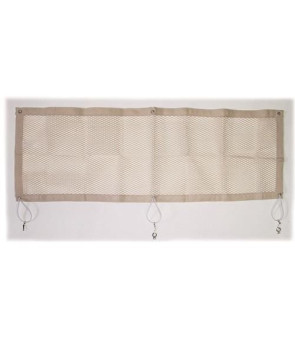 Beige bed protection nets