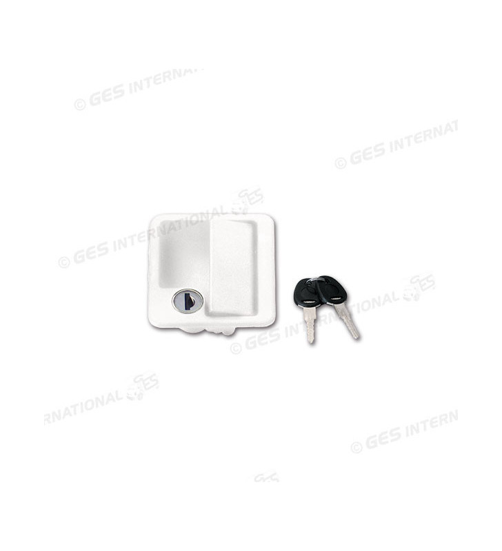 Serratura 1070 portellone bianca FAP 10x8x4 con chiave 1070AT1728PE