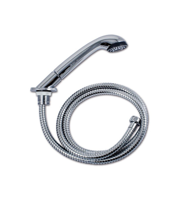 Chrome-plated kitchen shower double jet w / 1.5 m 1 / 2F "hose