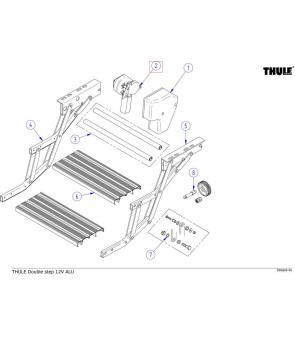 DOUBLE STEP THULE -1500601154 fixing repair kit