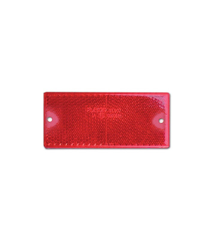 90x40 mm reflex reflector with red holes