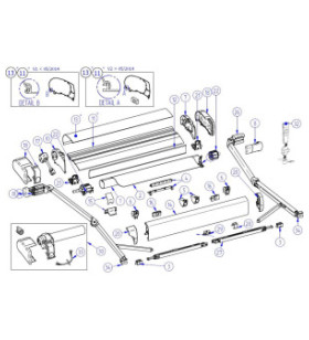 Set Finali Profilo Dx E Sx THULE 9200 Bianco - 1500602495