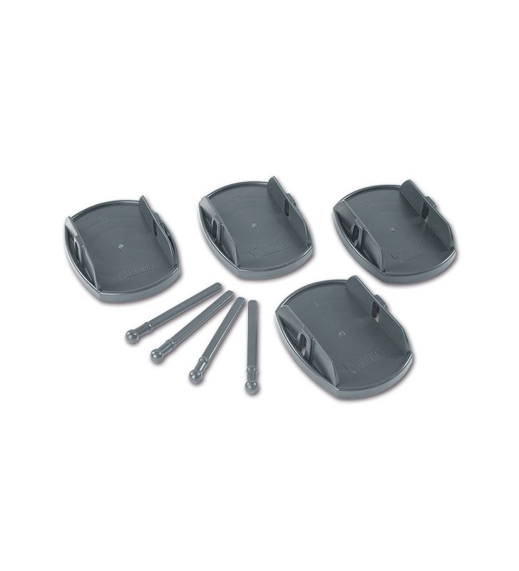 Plates Pro Gray FLAME 4 pcs.