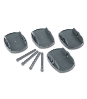 Plates Pro Gray FLAME 4 pcs.