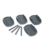 Plates Pro Gray FLAME 4 pcs.