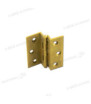 Milled half neck hinge 50x40 mm satin brass