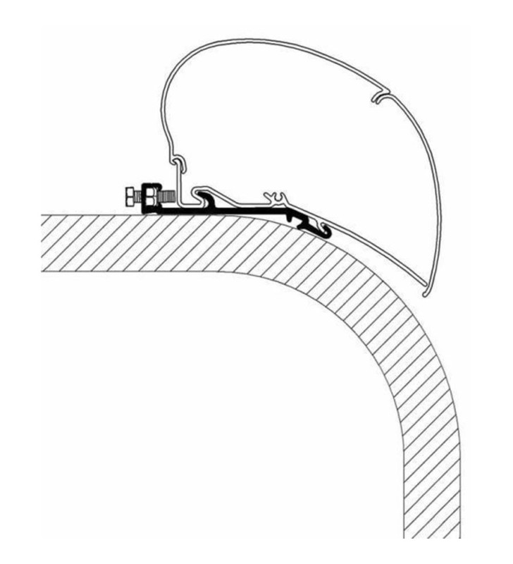 6-meter flat profile installation kit for 6 series