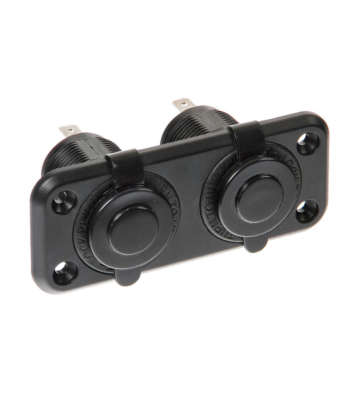 SERIEEXT2 "WATERPROOF DOUBLE SOCKET 12 / 24V"