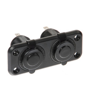 SERIEEXT2 "WATERPROOF DOUBLE SOCKET 12 / 24V"