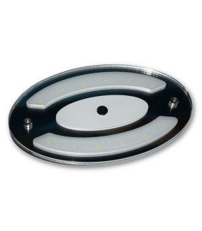 Oval LED ceiling light 200x120 - 4000K - with night light - touch switch