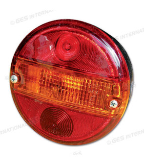 Headlight Ø 140x85 pos.stop arrow