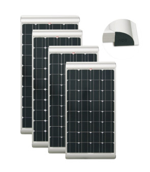 SOLENERGY NDS 100W Solarpanel Mono integrierte Halterungen verkabelt