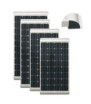 SOLENERGY NDS 100W Solarpanel Mono integrierte Halterungen verkabelt