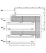 Cubierta de parrilla de invierno para L200-500 Dometic - 442,5x130,5 - 289059600