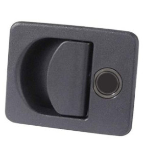 Black STS lock KUBUS model for hatches without cylinder / keys