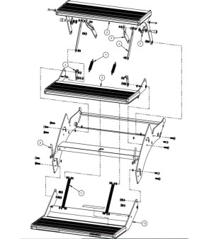 Leaf springs for lower step PROJECT 2000 mod. 10576