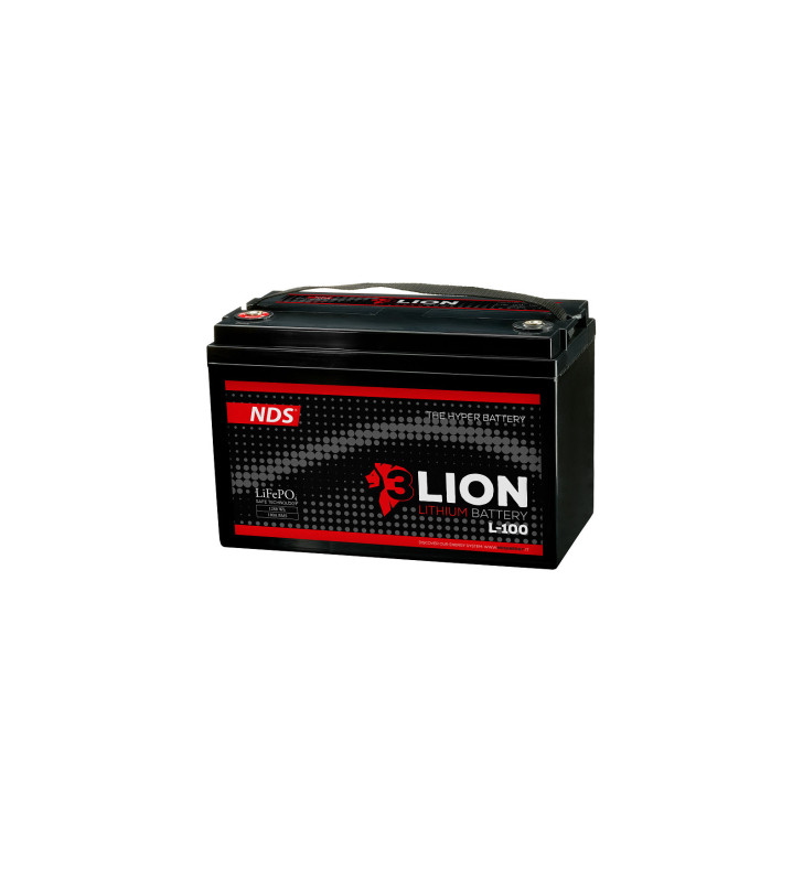 KIT 3LION - 12V-100Ah LiFePo4 battery with 100A BMS - 330x171x220h