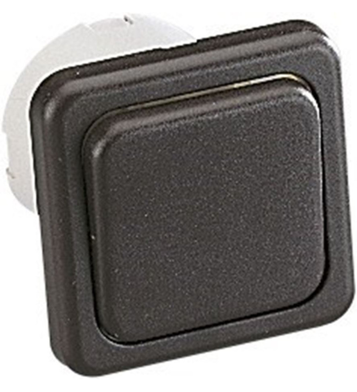 230 V PRESTO switch Brown + frame and cap