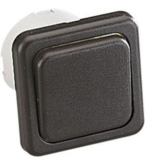 230 V PRESTO switch Brown + frame and cap