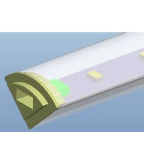 V profile for veranda 1 mt LED2216 7wmt without cable