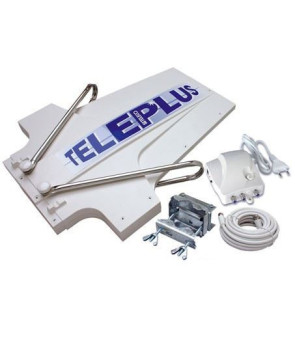 ANTENA TELEPLUS 36dB TV DIR.+ AMPLIF.AT36 + 5 MT. CABLE COAXIAL.