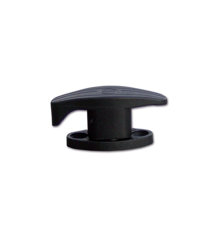 ZADI high black stable door stop, 15 mm high rebate