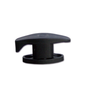 ZADI high black stable door stop, 15 mm high rebate