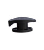 ZADI high black stable door stop, 15 mm high rebate