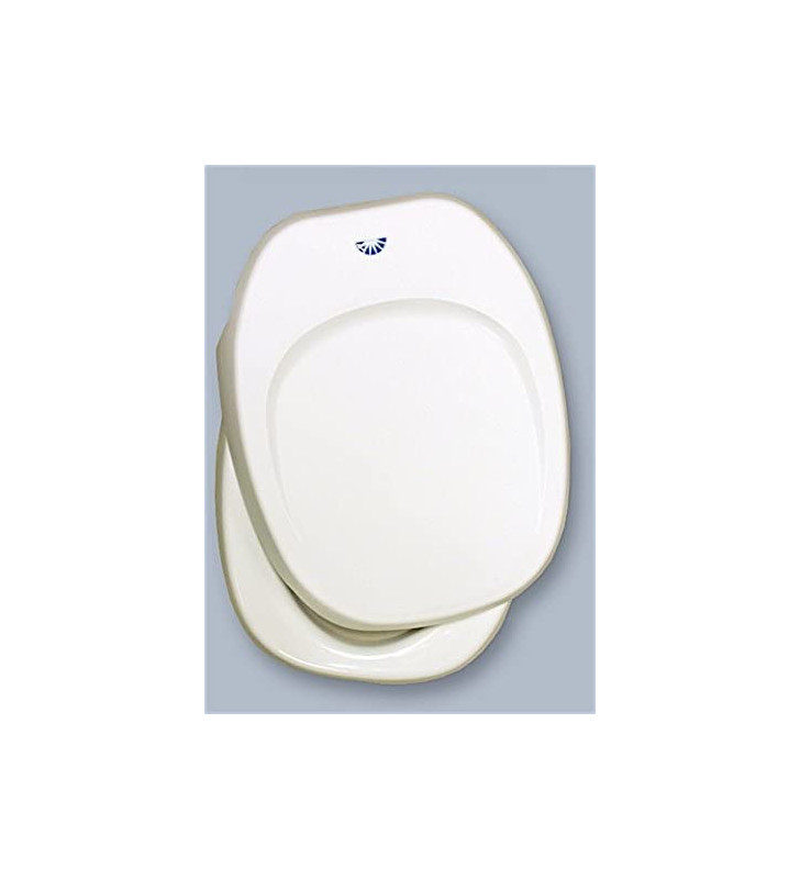 Lid & Seat assembly white white AQUA MAGIC 4, GALAXY, STARLITE, AURORA, THETFORD