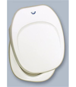 Lid & Seat assembly white white AQUA MAGIC 4, GALAXY, STARLITE, AURORA, THETFORD