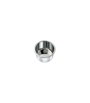 Cylindrical stainless steel sink Ø 260 without drain