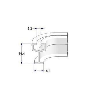 133cm Folding Curtain Y Track