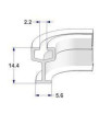 Voie pliante en Y pour rideau de 133 cm