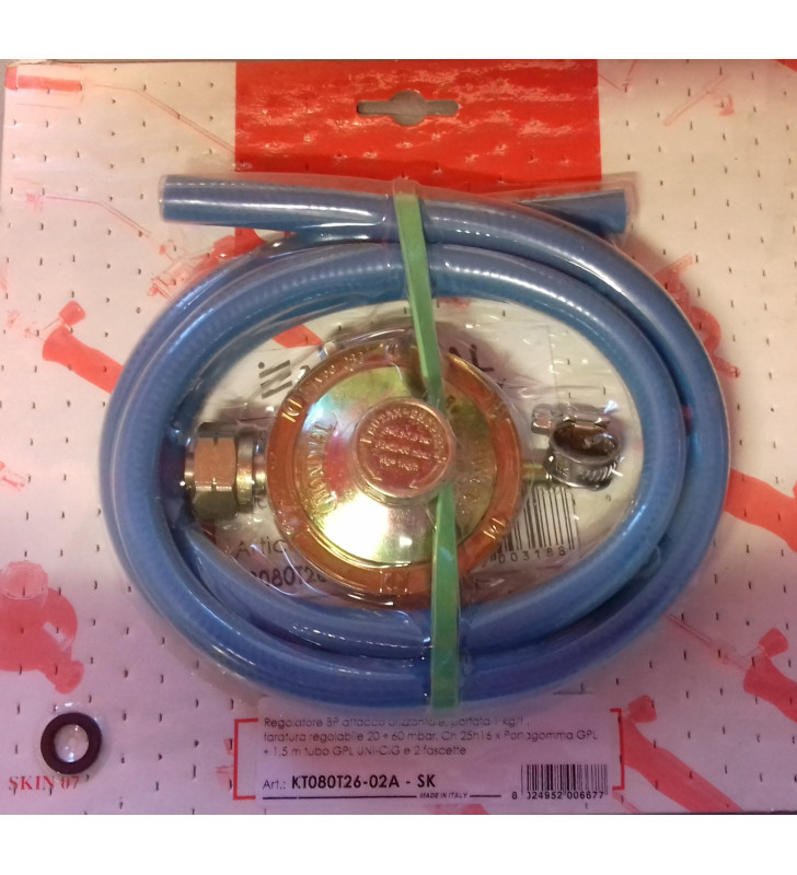 TR regulator kit + 1.5 m hose + 2 clamps