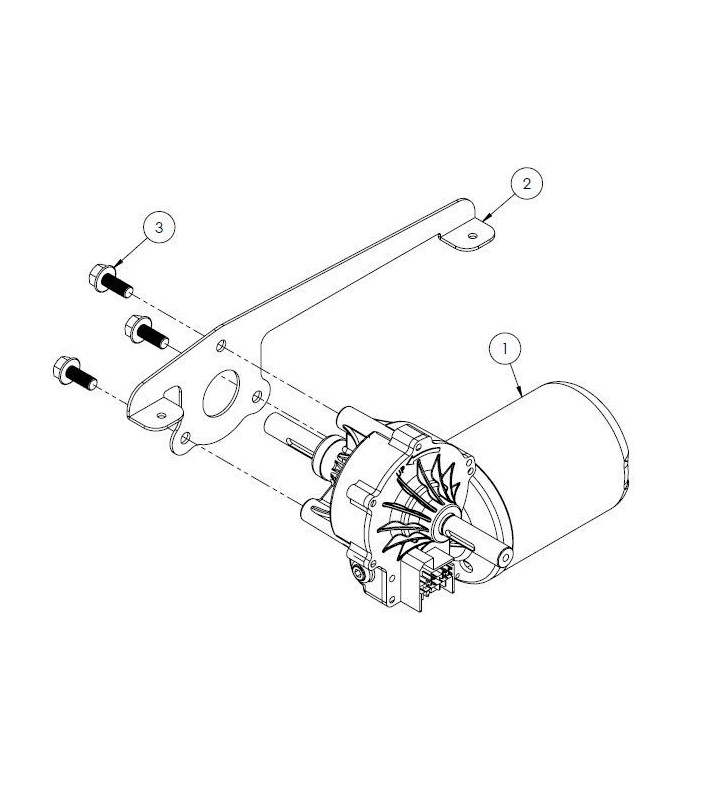 GEAR MOTOR replacement bed 12600 Project 2000 tilting