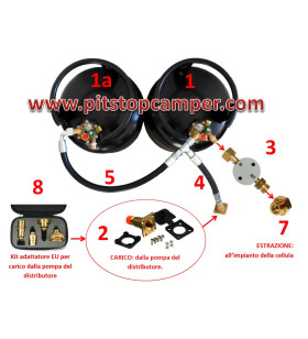 KIT DE SYSTÈME FIXE 2 CYLINDRES CAMPKO 67R01, TUYAU DE...